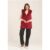 Red Soft Touch Fur Longline Gilet