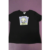 Beetlejuice X Unique Vintage Black Beetlejuice Polaroid Fitted Tee Colour: Black Size: S
