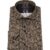 Floral Long Sleeve Cotton Black & Tan Shirt