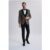 Leo Gold Pattern 3 Piece Suit