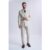 Caridi Beige Double Breasted Two Piece Suit