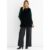 Black No Cut Faux Gilet Fur Sleeveless Jacket