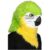 Mask My Other Me Green One size Adults Parrot Jointed jaw