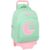 School Rucksack with Wheels BlackFit8 Moon Green 32 x 42 x 15 cm