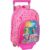 School Rucksack with Wheels Rainbow High Shine Multicolour 28 x 34 x 10 cm