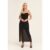 Animal Cowl Midi Dress