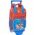 School Rucksack with Wheels The Paw Patrol Cool Blue Red 20 x 28 x 8 cm