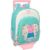 School Rucksack with Wheels Peppa Pig Pretty flowers Yellow Mint 26 x 11 x 67 cm 26 x 34 x 11 cm