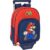 School Rucksack with Wheels Super Mario Trick Red Dark blue 28 x 34 x 10 cm