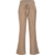 Lena Beige Ribbed Knit Trousers