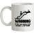 Warning Escalators mug.