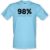 98 Percent Steroid Free male t-shirt.