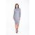 Grey Sequin High Neck Bodycon Dress