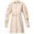Bia Beige Faux Leather Zip Up Dress
