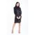 Black Sequin High Neck Bodycon Dress
