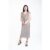 Gun Metal Sequin Belted Midi Wrap Dress