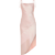 Gracie Pink Satin Slip Midi Dress