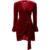 Kendall Burgundy Velvet Wrap Dress