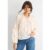 Cream Jacquard Floral Long Sleeve Blouse