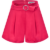 Mirabella Pink High Waisted Satin Shorts