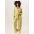 Sage Green Textured Pull On Wide Leg Trousers