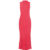 Lana Pink Fitted High Neck Dress