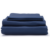 Navy Classic Organic Cotton Sateen Weave Bedding Set