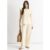 Ivory Textured Elastic Waist Pull On Trousers