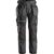 Snickers 6214 Mens Ruff Work Canvas Trousers Holster Pockets Steel Grey / Black 35″ 30″