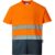 Portwest Hi Vis Cotton Comfort Contrast Short Sleeve T Shirt Orange / Navy L