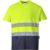 Portwest Hi Vis Cotton Comfort Contrast Short Sleeve T Shirt Yellow / Navy L