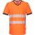 Portwest PW3 Hi Vis V Neck Mesh Insert Short Sleeve T Shirt Orange / Black M