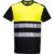 Portwest PW3 Hi Vis Cotton Comfort Class 1 Short Sleeve T Shirt Black / Yellow 2XL