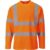 Portwest Mens Hi Vis Cotton Comfort Long Sleeve T Shirt Orange L