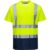 Portwest Hi Vis Contrast Short Sleeve T Shirt Yellow / Navy M