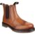 Amblers Mens Dalby Pull On Brogue Boots Tan Size 6