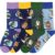 The Sporty Animals 4 Pack Bamboo Sock Set | UK Adult 4-7