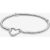 Pandora 599539C00-19 Moments Heart Closure Snake Chain Bracelet