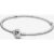 Pandora 599365C00-19 Moments Heart Infinity Clasp Snake Chain Bracelet
