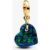 Pandora Opalescent Green Heart Dangle Charm
