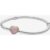 Pandora Moments Pave Heart Clasp Snake Chain Bracelet 20 cm