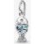Pandora Blue Scaled Fish Dangle Charm