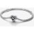 Pandora Moments Sparkling Infinity Heart Clasp Snake Chain Bracelet 19 cm