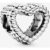 Offenes Metallperlen Herz Charm