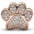 Pandora Sparkling Paw Print Charm 781714C01