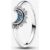 Himmlisch Funkelnder Blauer Mondring
