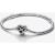 Pandora Moments Sparkling Infinity Heart Clasp Snake Chain Bracelet 17 cm
