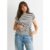 Grey Stretch Stripe Top