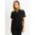 Black Plisse Short Sleeve Oversized Shirt