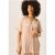 Beige Plisse Short Sleeve Oversized Shirt